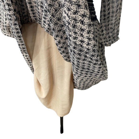 Anthropologie Vanessa Virginia Tan Black Smocked Waist Dress Size XS - Picture 12 of 16